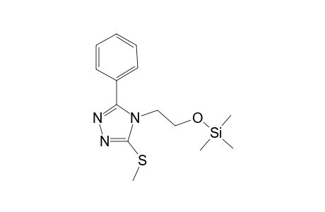 2-[3-(Methylsulfanyl)-5-phenyl-4H-1,2,4-triazol-4-yl]ethanol, tms derivative