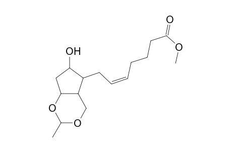 Methyl 7-[6'-hydroxy-2'-methylhexahydrocyclopenta-[1,3](4H)-dioxin-5'-yl]-5-(Z)-heptenoate
