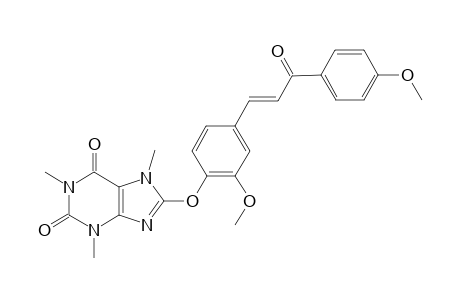 (E)-3-((4-(2,6-Dioxo-1,3,7-trimethyl-2,3,6,7-tetrahydro-1hpurine-8-yl)oxy)-3-methoxyphenyl)-1-(4-methoxyphenyl)-prop-2-en-1-one