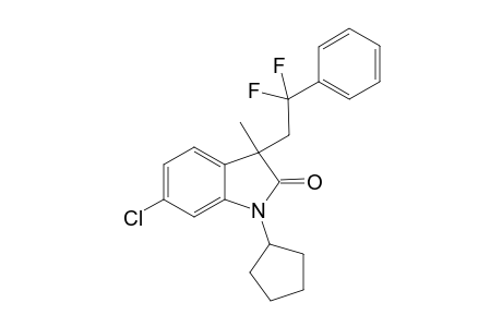 6-Chloro-1-cyclopentyl-3-(2,2-difluoro-2-phenylethyl)-3-methylindolin-2-one
