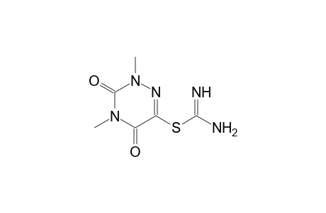 2,4-dimethyl-3,5-dioxo-2,3,4,5-tetrahydro-1,2,4-triazin-6-yl imidothiocarbamate