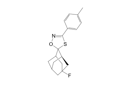 (E)-5-Fluoro-3'-(4-methylphenyl)adamantane-2-spiro-5'-(delta.(2)-1',4',2'-oxathiazoline)