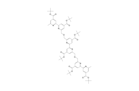 2-[4-tert-butoxycarbonyl-6-[[4-tert-butoxycarbonyl-6-(4-tert-butoxycarbonyl-6-methyl-2-pyridyl)-2-pyridyl]methoxymethyl]-2-pyridyl]-6-[[4-tert-butoxycarbonyl-6-(4-tert-butoxycarbonyl-6-methyl-2-pyridyl)-2-pyridyl]methoxymethyl]isonicotinic acid tert-butyl