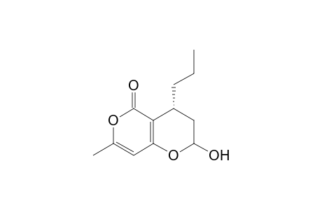 (4R)-2-Hydroxy-7-methyl-4-propyl-3,4-dihydropyrano-[4,3-b]-pyran-5(2H)-one
