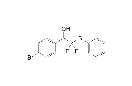 2,2-Difluoro-1-(4-bromophenyl)-2-phenylsulfanylethanol