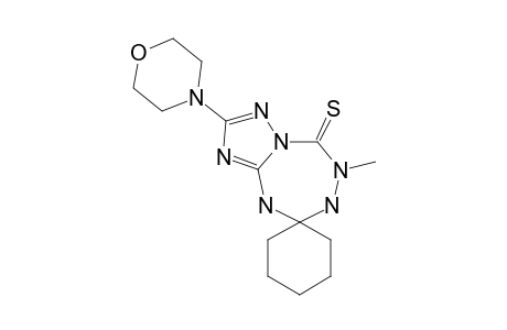 6-METHYL-2-MORPHOLINO-5,6,8,9-TETRAHYDRO-[1,2,4]-TRIAZOLO-[1,5-D]-[1,2,4,6]-TETRAZEPINE-5-7H-THIONE-8-SPIRO-1'-CYClOHEXANE