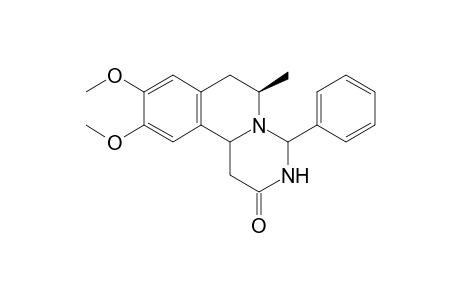 (6R)-9,10-dimethoxy-6-methyl-4-phenyl-1,3,4,6,7,11b-hexahydropyrimido[6,1-a]isoquinolin-2-one