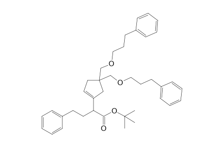 tert-Butyl 2-[4,4-bis(3-phenylpropoxymethyl)cyclopent-1-enyl]-4-phenylbutyrate
