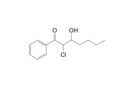 2-Chloro-3-hydroxy-1-phenylheptan-1-one