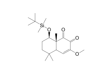 (8R,8aR)-8-tert-bBtyldimethylsiloxy-3-methoxy-5,5,8a-trimethyl-1,2,4a,5,6,7,8,8a-octahydronaphthalen-1,2-dione