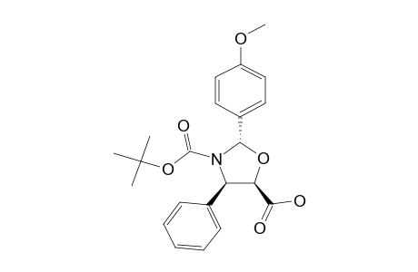 (2*,4-R,5-S)-N-TERT.-BUTOXYCARBONYL-2-(4'-METHOXY)-PHENYL-4-PHENYL-1,3-OXAZOLIDINE-5-FORMIC-ACID