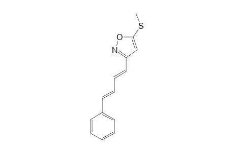 5-Methylthio-3-(4-phenyl-1,3-butadienyl)isoxazole