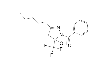 1H-pyrazol-5-ol, 1-benzoyl-4,5-dihydro-3-pentyl-5-(trifluoromethyl)-