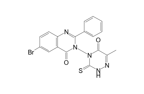 6-Bromo-3-(6-methyl-5-oxo-3-thioxo-2,5-dihydro-3H-[1,2,4]triazin-4-yl)-2-phenyl-3H-quinazolin-4-one