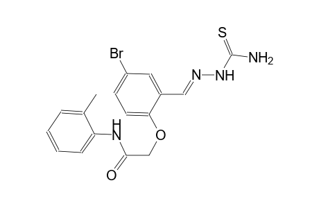 2-(2-{(E)-[(aminocarbothioyl)hydrazono]methyl}-4-bromophenoxy)-N-(2-methylphenyl)acetamide