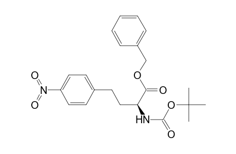 (2S)-2-(tert-butoxycarbonylamino)-4-(4-nitrophenyl)butyric acid benzyl ester