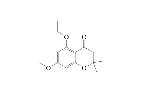 5-Ethoxy-7-methoxy-2,2-dimethyl-3,4-dihydro-2H-1-benzopyran-4-one