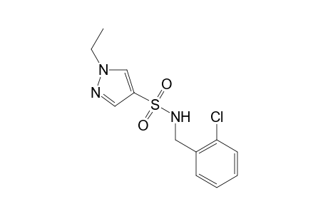 1H-Pyrazole-4-sulfonamide, N-[(2-chlorophenyl)methyl]-1-ethyl-