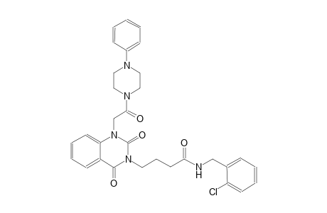 N-(2-chlorobenzyl)-4-(2,4-dioxo-1-[2-oxo-2-(4-phenyl-1-piperazinyl)ethyl]-1,4-dihydro-3(2H)-quinazolinyl)butanamide