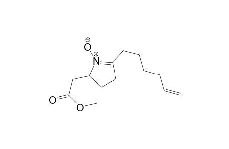 Methyl 2-(hex-5-en-1-yl)dihydropyrrole-5-acetate N-Oxide