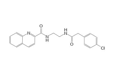 2-quinolinecarboxamide, N-[2-[[2-(4-chlorophenyl)acetyl]amino]ethyl]-