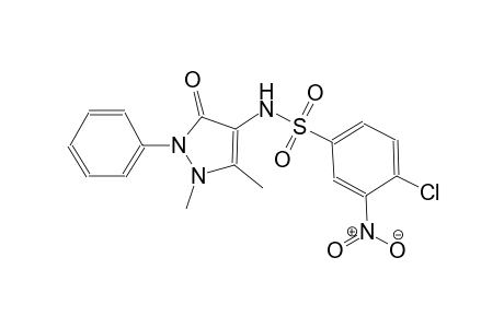 benzenesulfonamide, 4-chloro-N-(2,3-dihydro-1,5-dimethyl-3-oxo-2-phenyl-1H-pyrazol-4-yl)-3-nitro-