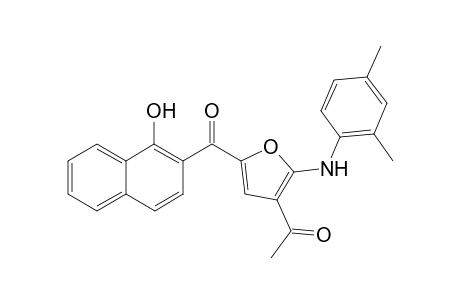 1-{2-[(2,4-Dimethylphenyl)amino]-5-[(1-hydroxynaphthalen-2-yl)carbonyl]furan-3-yl}ethan-1-one