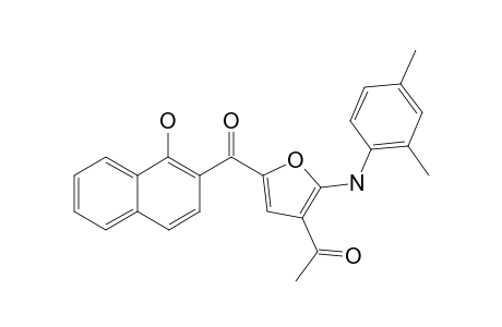 1-{2-[(2,4-Dimethylphenyl)amino]-5-[(1-hydroxynaphthalen-2-yl)carbonyl]furan-3-yl}ethan-1-one