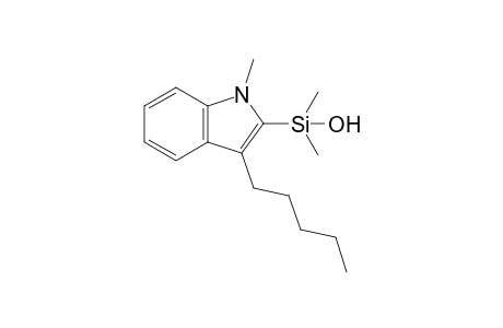 Dimethyl(1-methyl-3-pentyl-1H-indol-2-yl)silanol