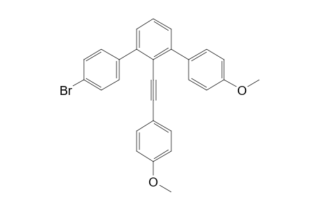 4-Bromo-4''-methoxy-2'-((4-methoxyphenyl)ethynyl)-1,1':3',1''-terphenyl