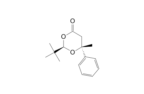 1,3-Dioxan-4-one, 2-(1,1-dimethylethyl)-6-methyl-6-phenyl-, (2R-trans)-