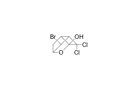 exo-2-Bromo-7,7-dichloro-endo-3-hydroxy-bicyclo(3.2.0)heptan-6-one cyclic hemiacetal