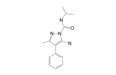 5-amino-3-methyl-4-phenyl-N-propan-2-ylpyrazole-1-carboxamide