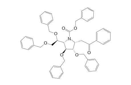 4,5,7,8-TETRA-O-BENZYL-N-BENZYLOXYCARBONYLAMINO-2,3,6-TRIDEOXY-3,6-IMINO-1-C-PHENYL-D-GLYCERO-D-GLUCO-1-OCTULOSE
