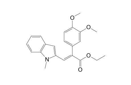 3-(2-N-Methylindolyl)-2-(3,4-dimethoxyphenyl)acrylic acid ethyl ester