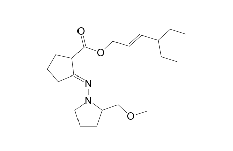 1-{[2'-(4"-Ethyl-2"-hexenyloxycarbonyl)cyclopentylidene]amino-2-(methoxymethyl)pyrrolidine