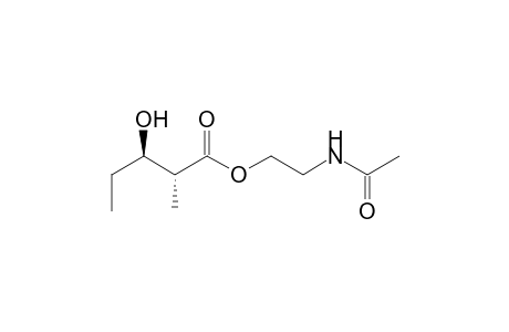 anti-(2R,3R)-3-Hydroxy-2-methylvaleric acid 2-(acetylamino)ethyl ester