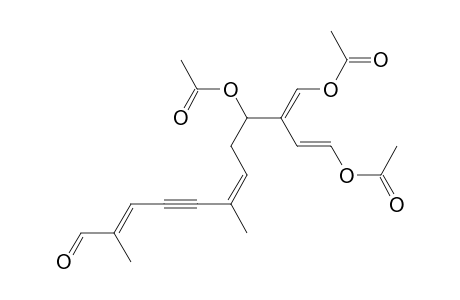 acetic acid [(3Z,7E)-1-[(E,1E)-3-acetoxy-1-(acetoxymethylene)prop-2-enyl]-9-keto-4,8-dimethyl-nona-3,7-dien-5-ynyl] ester