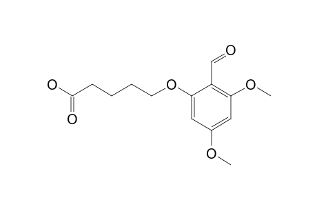 5-(2-FORMYL-3,5-DIMETHOXYPHENOXY)-VALERIC-ACID