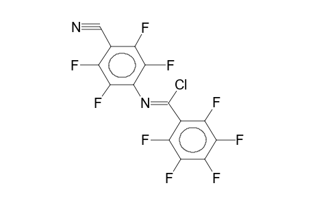 N-(4-CYANOPERFLUOROPHENYL)CARBONIMIDOYL(PENTAFLUOROPHENYL)CHLORIDE