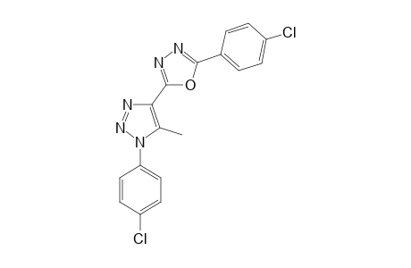 5-[1-(p-Chlorophenyl)-5-methyl-1,2,3-triazole-4-yl]-2-(p-chlorophenyl)-1,3,4-oxadaiazole