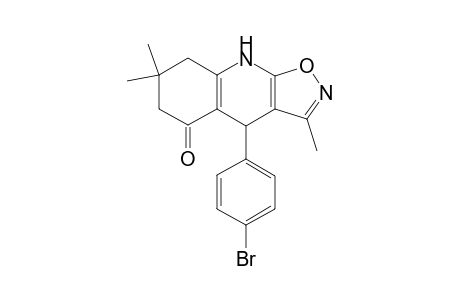 4-(4-Bromophenyl)-3,7,7-trimethyl-4,7,8,9-tetrahydroisoxazolo[5,4-b]quinolin-5(6H)-one