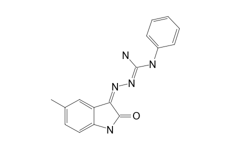 (E)-2-(1,2-DIHYDRO-5-METHYL-2-OXO-3H-INDOL-3-YLIDENE)-N-PHENYL-HYDRAZINE-CARBOXIMID-AMIDE