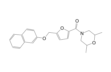 2,6-dimethyl-4-{5-[(2-naphthyloxy)methyl]-2-furoyl}morpholine
