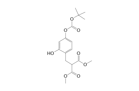 2-[2,2-(Dimethoxycarbonyl)ethyl]-5-(tert-butoxtcarbonyloxy)phenol