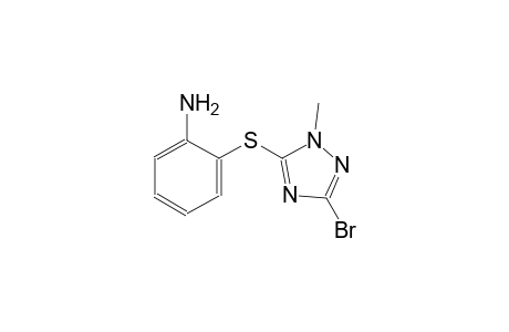 benzenamine, 2-[(3-bromo-1-methyl-1H-1,2,4-triazol-5-yl)thio]-