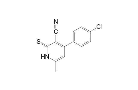 4-(p-chlorophenyl)-2-mercapto-6-methylnicotinonitrile