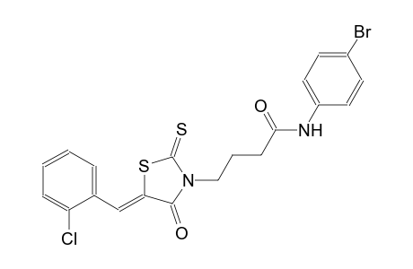 N-(4-bromophenyl)-4-[(5Z)-5-(2-chlorobenzylidene)-4-oxo-2-thioxo-1,3-thiazolidin-3-yl]butanamide