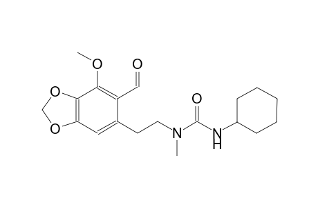 N'-cyclohexyl-N-[2-(6-formyl-7-methoxy-1,3-benzodioxol-5-yl)ethyl]-N-methylurea