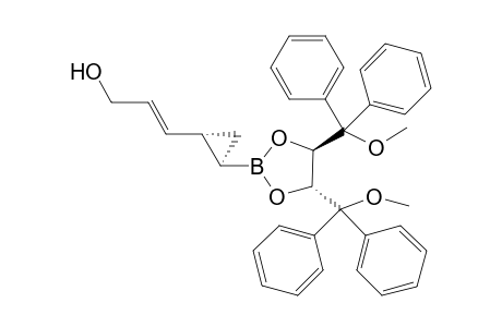 (1'R,2'R,4R,5R)-2-{2-[(E)-2-Hydroxymethylethenyl]cyclopropyl}-4,5-bis[methoxydiphentylmethyl]-1,3,2-dioxaborolane